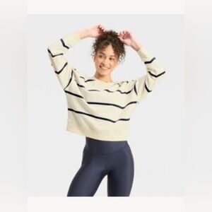 All in Motion Classic White and Navy Tee